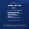 Upgrade Basic ke Master, RM70 sekali bayar, untuk pemilik Basic: buka 13 sesi tambahan Master, kod buka baharu ke emel, data anda kekal